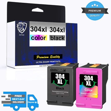 NEW HP 304XL BLACK & TRI COLOUR INK CARTRIDGE 304 FOR ENVY 5000 5010 5020 HP 304