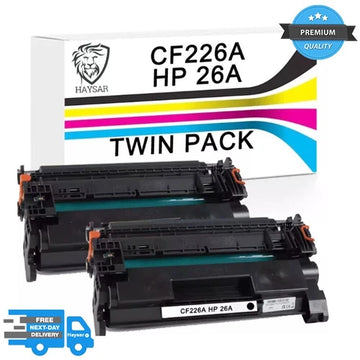 Twin Pack Compatible HP 26A Black 2x Toner CF226A LaserJet Pro M402dn MFP M426dn