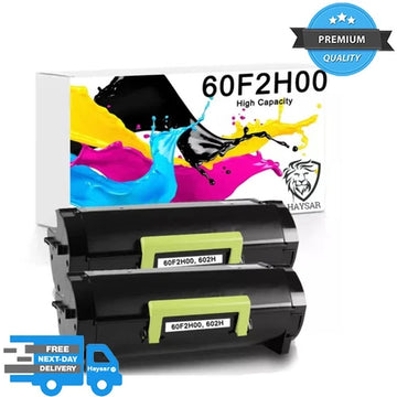 Twin Pack Compatible Lexmark 602H LTCMX510 2x Black Toner 60F2H00 MX310 MX410