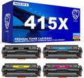 Compatible Replacement for HP 415X Toner 4-Pack (C/M/Y/K) For HP Color LaserJet Pro M454dw / M454dn / M479 / M480