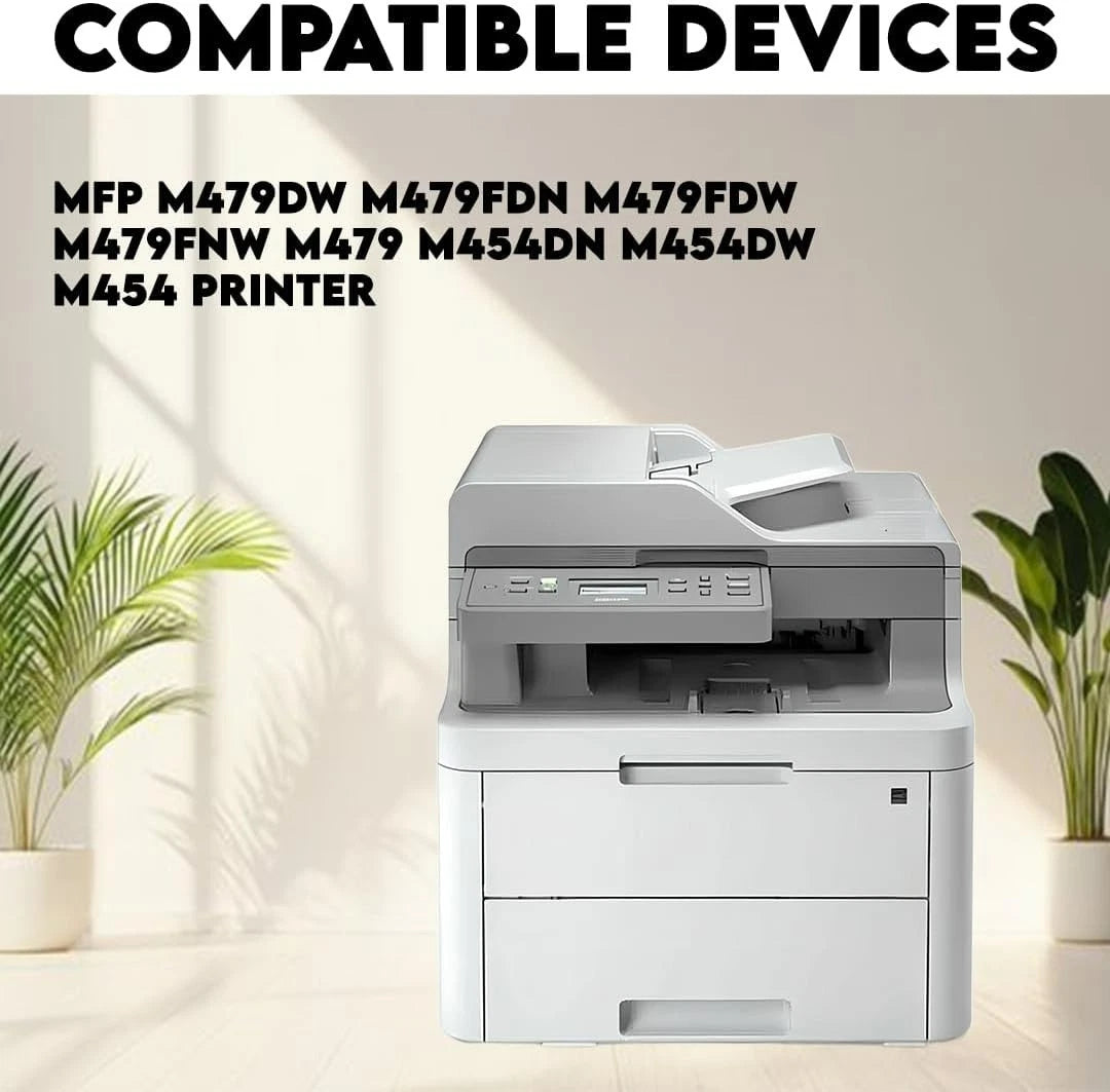 Compatible Replacement for HP 415X Toner 4-Pack (C/M/Y/K) For HP Color LaserJet Pro M454dw / M454dn / M479 / M480