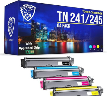 Compatible Brother TN241 / TN245 Toner 4-Pack CMYK | For HL-3170CDW