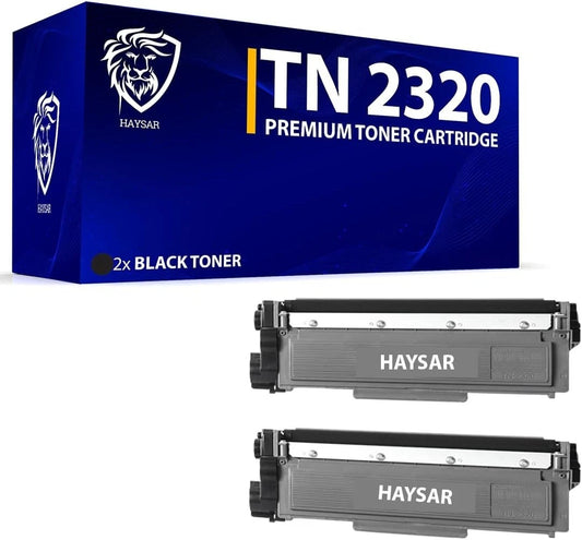 Compatible Brother TN2320 High Yield Black Toner – Pack of 2
