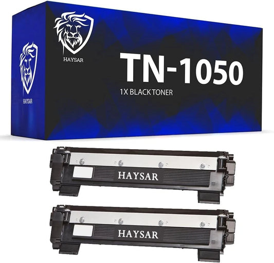 Compatible Brother TN1050 Black Toner Pack of 2 | HL-1210W DCP-1610W