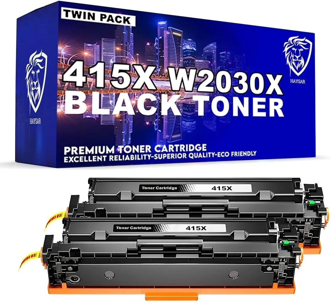 Compatible HP 415X W2030X Black Toner Twin Pack – Haysar UK