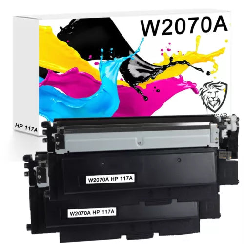 Twin Pack HP 117A Black Toner Cartridge W2070A HP Colour Laser 150a 150nw 179fnw