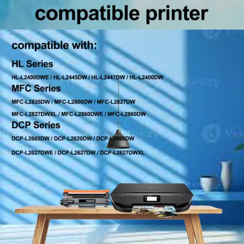 Compatible Brother TN-2510XL High Capacity Black Toner Cartridge For DCP-L2620DW