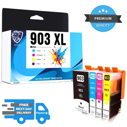 4 Ink Cartridge For HP OfficeJet 6900 Series 6950 OfficeJetPro 6860 Series 903XL