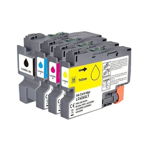 Compatible Brother LC426XL High Capacity 4 Colour Ink Cartridges MFC-J4335DW