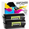 Twin Pack Compatible Lexmark 602H LTCMX510 2x Black Toner 60F2H00 MX310 MX410