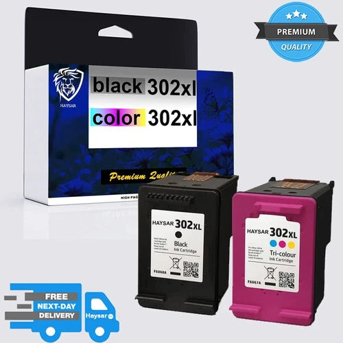 NEW HP 302XL Black & Tri-Colour Ink Cartridges For Deskjet 3630 2132 2130 3632