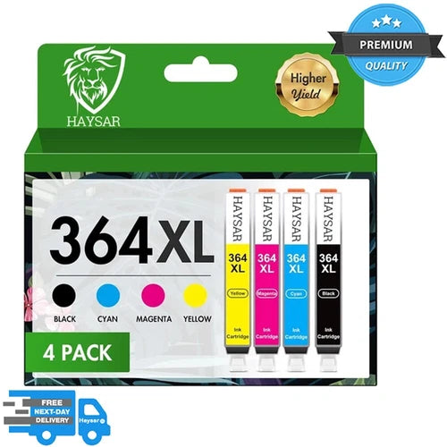 Compatible 4Pack HP 364XL 364 Ink Cartridge For HP 5510 5520 5522 5524 6510 6520