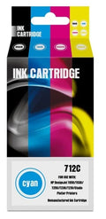 Compatible HP 712 High Capacity 4 Colour Combo Pack Ink Cartridges HP Designjet