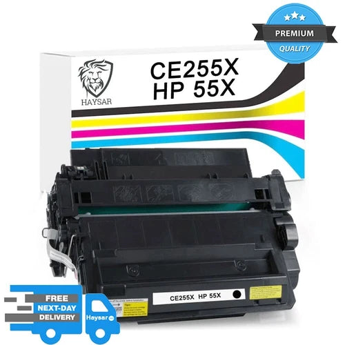 Compatible HP 55X High Capacity Black Toner Cartridge CE255X LaserJet Pro M521dn