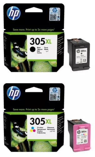 HP 305XL High Capacity Black & Tri-Colour Ink Cartridge Multipack 6ZA94AE