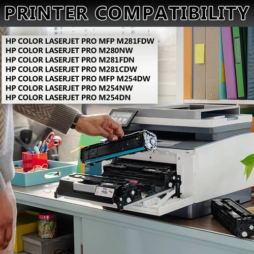 Compatible HP 203X High Capacity 4 Toner Cartridge CMYK HP LaserJet Pro M254dw