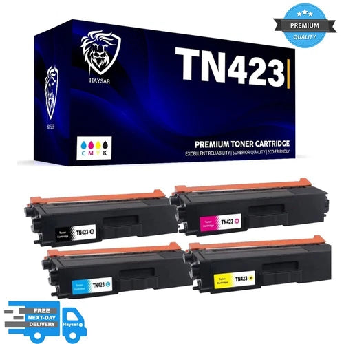 Compatible Brother TN423 High Capacity 4 Colour Toner Cartridges DCP-L8410CDW