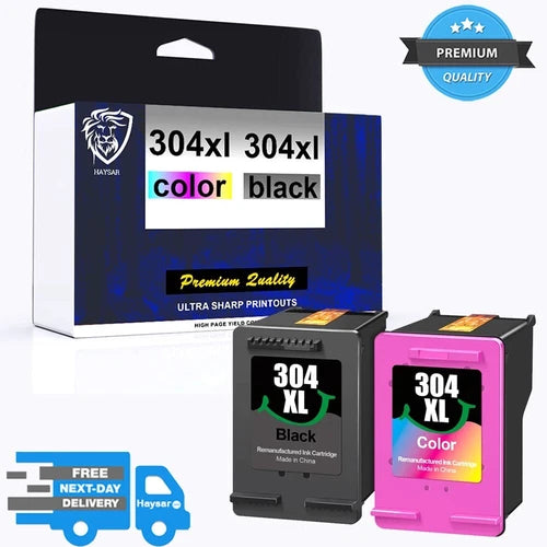 NEW HP 304XL BLACK & TRI COLOUR INK CARTRIDGE 304 FOR ENVY 5000 5010 5020 HP 304