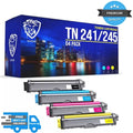 NEW Brother Printers TN-241 TN-245 Replacement Toner Cartridges 4-Pack Black CMY