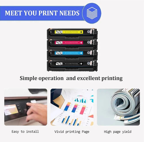Compatible HP 219A 4-Pack CMYK Toner For 3202dn 3202dw 3202dwe 3302fdn 3302fdng
