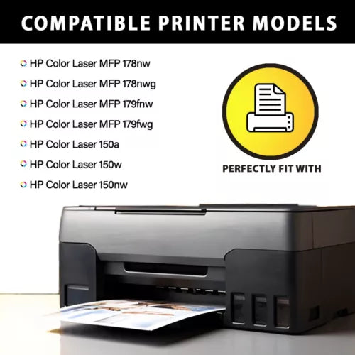 Compatible HP 117A 4-Colour Toner Cartridge HP Laser 150 150nw MFP 178nw 178nwg