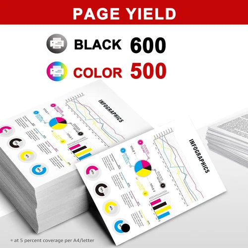 HAYSAR PG-540XL CL-541XL Replacement Ink Cartridges For Canon Pixma CMYK