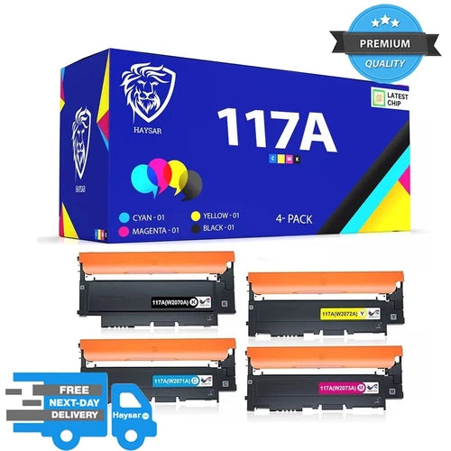 Compatible HP 117A 4-Colour Toner Cartridge HP Laser 150 150nw MFP 178nw 178nwg