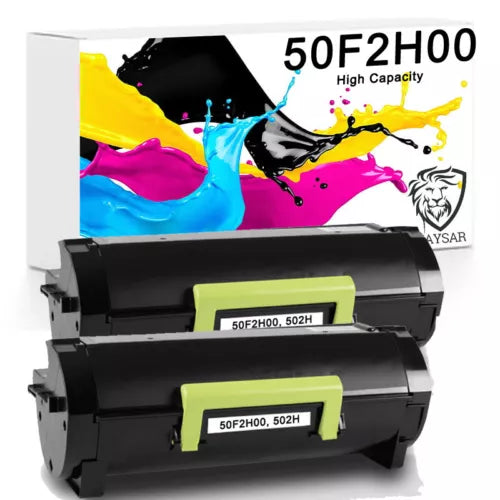 Twin Pack Compatible Lexmark 502H LTCMX510 Toner Cartridge 50F2H00 MS310D MS310D