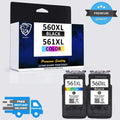 Compatible Canon PG-560XL CL-561XL High Capacity Combo Pack Ink Cartridges