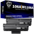 Twin Pack HP 106A Black Toner Cartridge W1106A HP Laser 107a 107w MFP 135a 135w