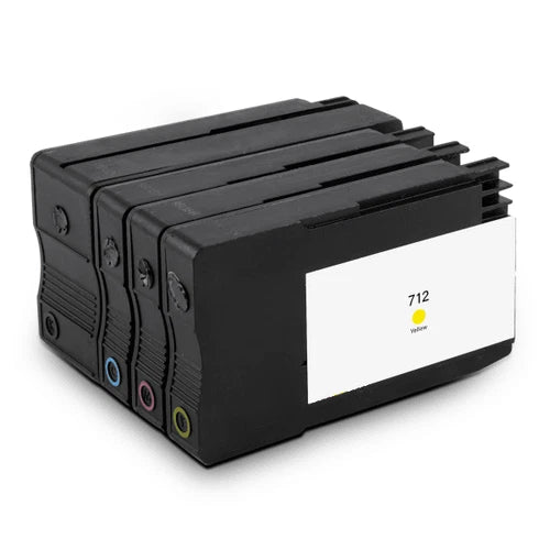 Compatible HP 712 High Capacity 4 Colour Combo Pack Ink Cartridges HP Designjet