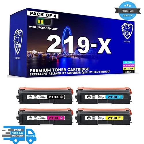 Compatible HP 219X 4-Pack Toners For HP LaserJet 3202dn 3202dw 3202dwe 3302fdn