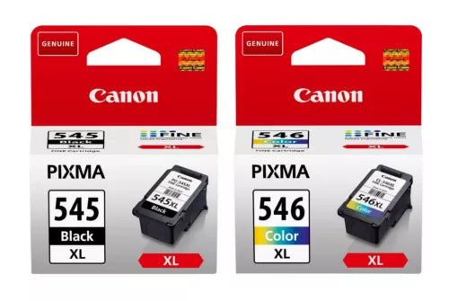 Canon PG-545XL & CL-546XL High Capacity Black & Tri-Colour Ink Multipack