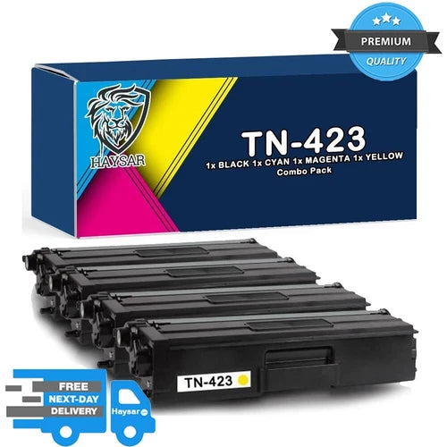 Compatible Brother TN-423 High Capacity Multipack 4 Colour CMYK Toner Cartridges