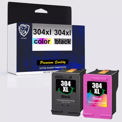 NEW HP 304XL BLACK & TRI COLOUR INK CARTRIDGE 304 FOR ENVY 5000 5010 5020 HP 304