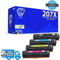 Compatible HP 207X Toner Cartridges HP Colour LaserJet Pro M255DW M283CDW CMYK