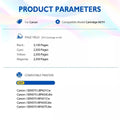 NEW Compatible 067H High Capacity 4 Colour Toner For Canon i-SENSYS LBP633CDW