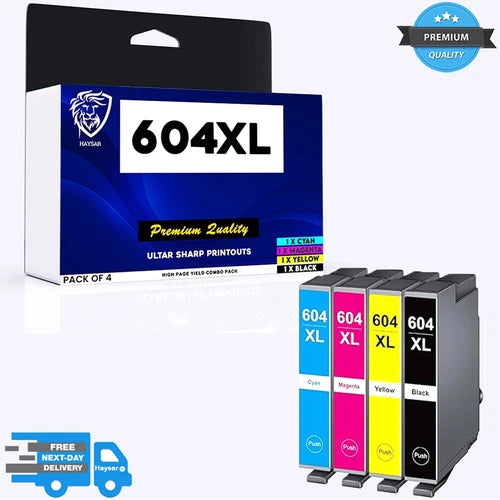 HAYSAR 604XL Multipack High Yield Epson Printer 604 XL Replacement Ink Cartridge