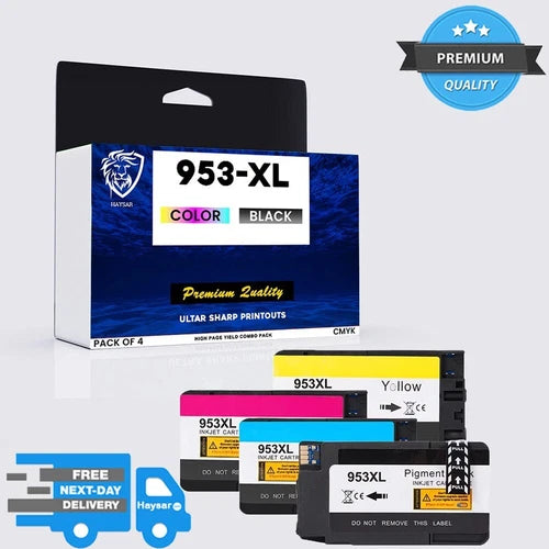 Compatible HP 953XL 4-Pack Ink Cartridges For 7720 7730 7740 8210 8218 8710 8715