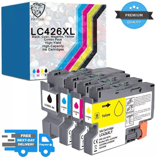 Compatible Brother LC426XL High Capacity 4 Colour Ink Cartridges MFC-J4335DW