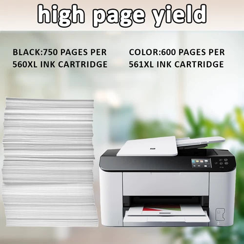 Compatible Canon PG-560XL CL-561XL High Capacity Combo Pack Ink Cartridges